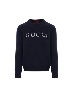 Intarsia Wool Sweater-GUCCI-JOHN JULIA