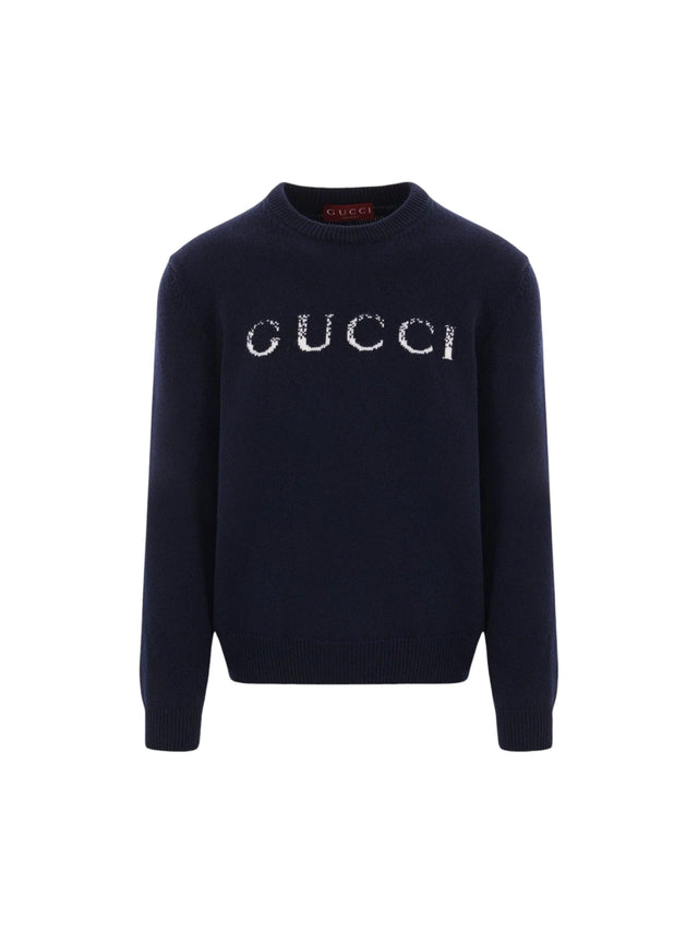 Intarsia Wool Sweater-GUCCI-JOHN JULIA