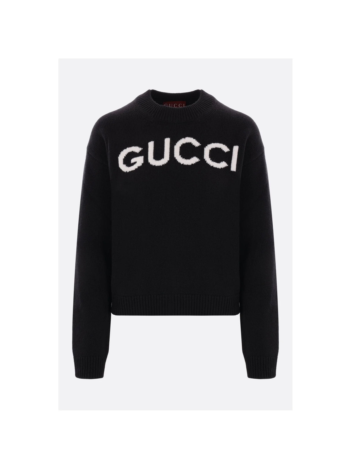 Intarsia Wool Sweater-GUCCI-JOHN JULIA