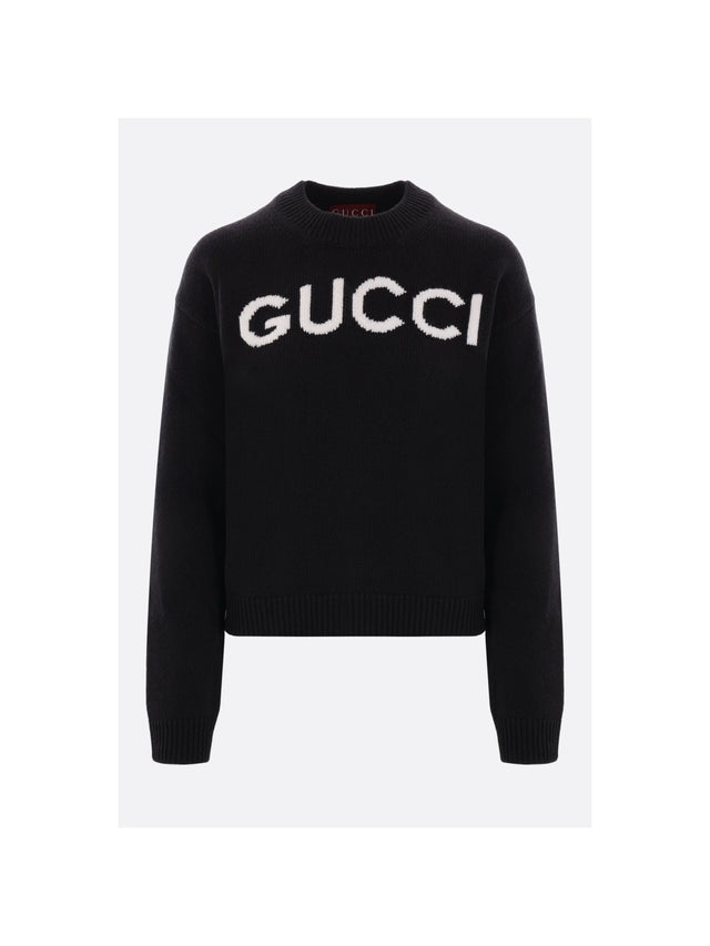 Intarsia Wool Sweater-GUCCI-JOHN JULIA