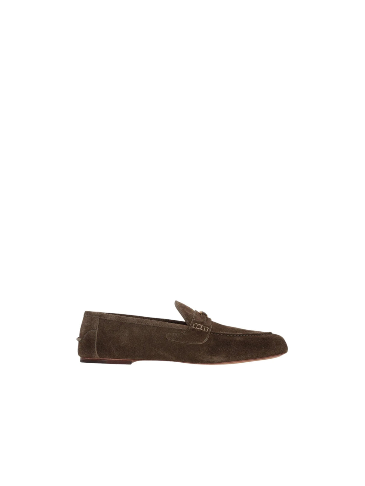 Interlocking G-detailed Suede Loafers-GUCCI-JOHN JULIA