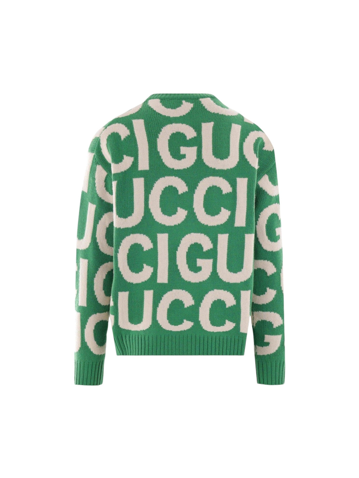 Jacquard Wool Sweater-GUCCI-JOHN JULIA