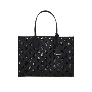 Laser-Cut GG Leather Tote Bag-GUCCI-JOHN JULIA