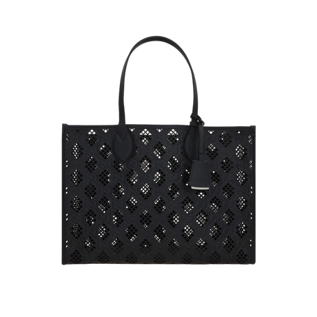 Laser-Cut GG Leather Tote Bag-GUCCI-JOHN JULIA