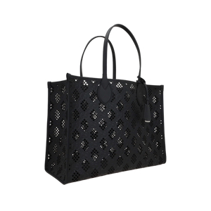 Laser-Cut GG Leather Tote Bag-GUCCI-JOHN JULIA