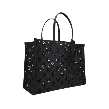 Laser-Cut GG Leather Tote Bag-GUCCI-JOHN JULIA