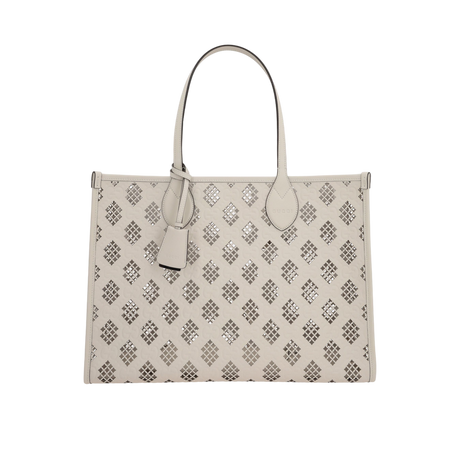 Laser-Cut GG Leather Tote Bag-GUCCI-JOHN JULIA