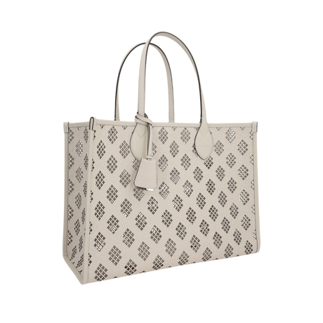 Laser-Cut GG Leather Tote Bag-GUCCI-JOHN JULIA