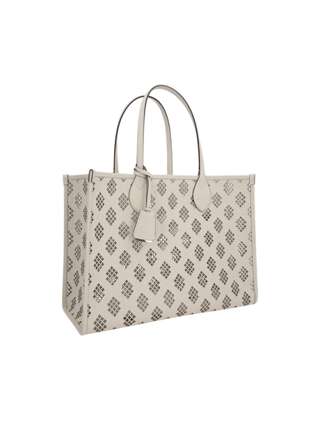 Laser-Cut GG Leather Tote Bag-GUCCI-JOHN JULIA