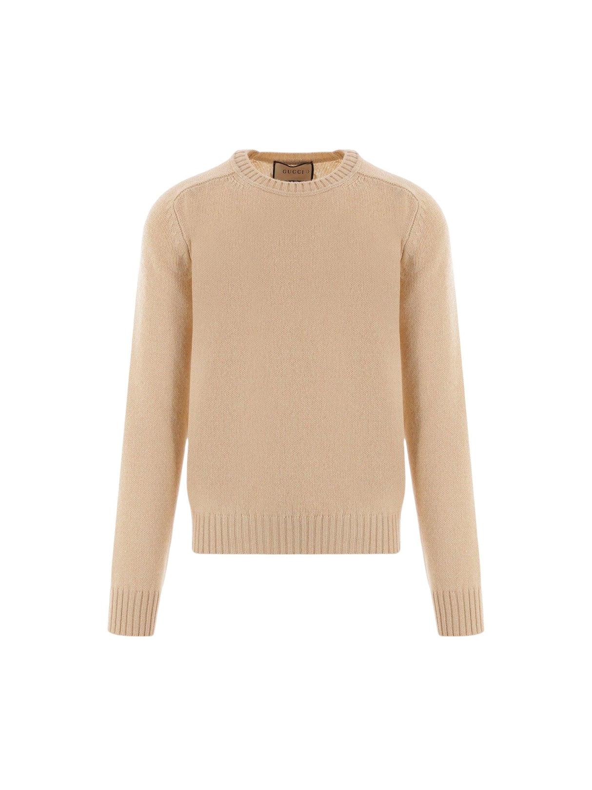 GUCCI-Logo Embroidered Wool Sweater-JOHN JULIA