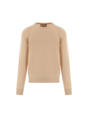 GUCCI-Logo Embroidered Wool Sweater-JOHN JULIA