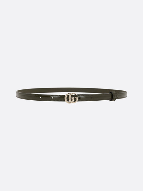 Gg Milano Shiny Leather Thin Belt