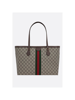 Ophidia Medium Tote In GG Supreme Canvas-GUCCI-JOHN JULIA