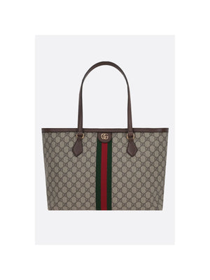 Ophidia Medium Tote In GG Supreme Canvas-GUCCI-JOHN JULIA