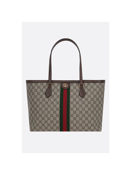 Ophidia Medium Tote In GG Supreme Canvas-GUCCI-JOHN JULIA