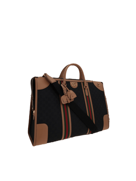 Original GG Canvas Bauletto Extra Large Duffel Bag-GUCCI-JOHN JULIA