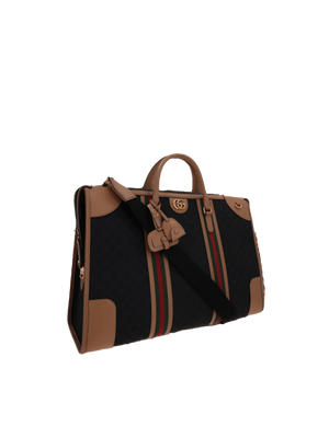 Original GG Canvas Bauletto Extra Large Duffel Bag-GUCCI-JOHN JULIA