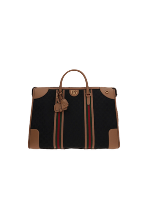 Original GG Canvas Bauletto Extra Large Duffel Bag-GUCCI-JOHN JULIA