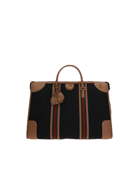 Original GG Canvas Bauletto Extra Large Duffel Bag-GUCCI-JOHN JULIA