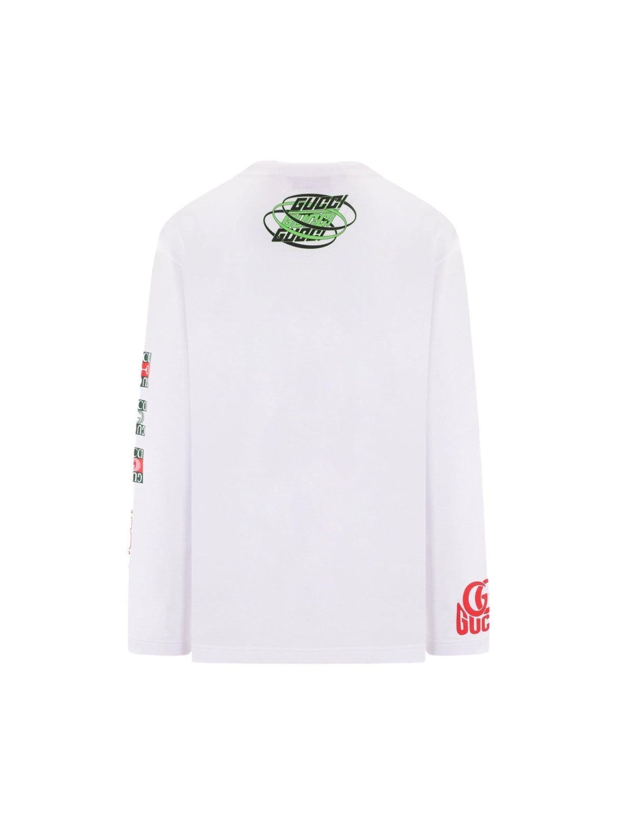 Oversize Cotton Long-sleeved T-shirt-GUCCI-JOHN JULIA