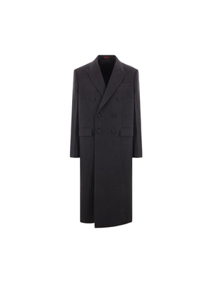 Oversized Double-breasted Wool Coat-GUCCI-JOHN JULIA