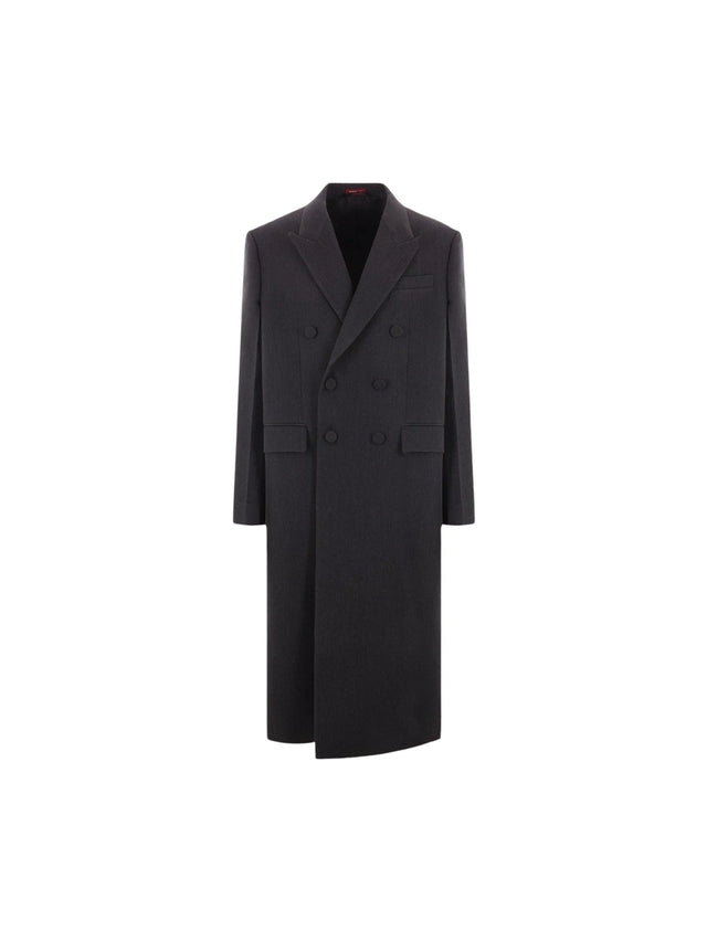 Oversized Double-breasted Wool Coat-GUCCI-JOHN JULIA