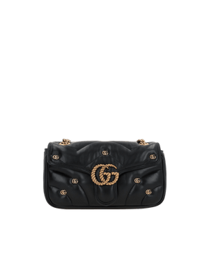 Quilted Leather GG Marmont Small Shoulder Bag-GUCCI-JOHN JULIA