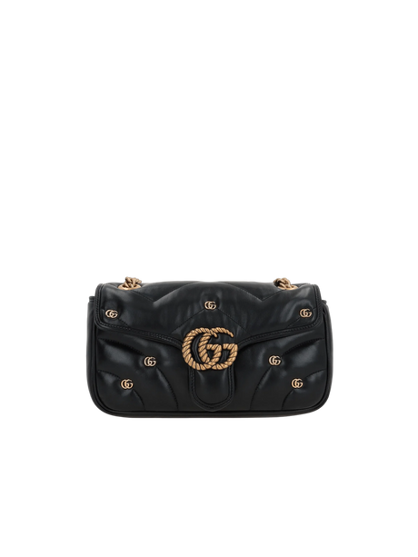 Quilted Leather GG Marmont Small Shoulder Bag-GUCCI-JOHN JULIA