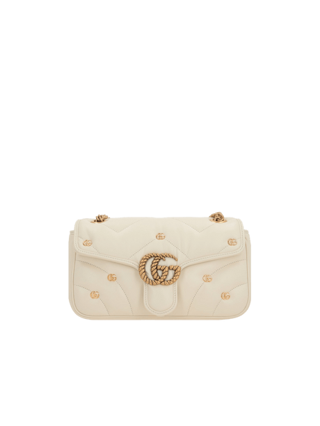 Quilted Leather GG Marmont Small Shoulder Bag-GUCCI-JOHN JULIA