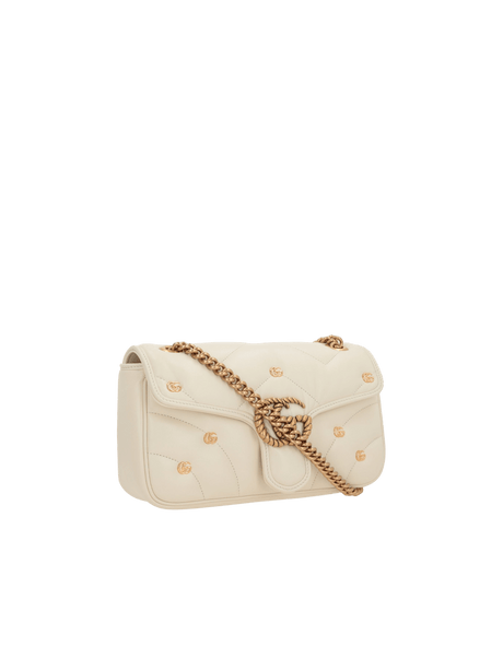 Quilted Leather GG Marmont Small Shoulder Bag-GUCCI-JOHN JULIA