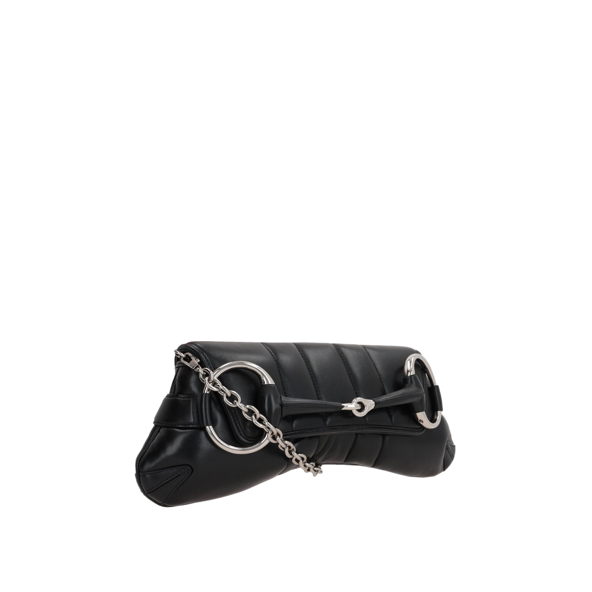 Quilted Nappa Horsebit Chain Small Shoulder Bag-GUCCI-JOHN JULIA