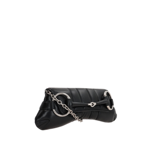 Quilted Nappa Horsebit Chain Small Shoulder Bag-GUCCI-JOHN JULIA