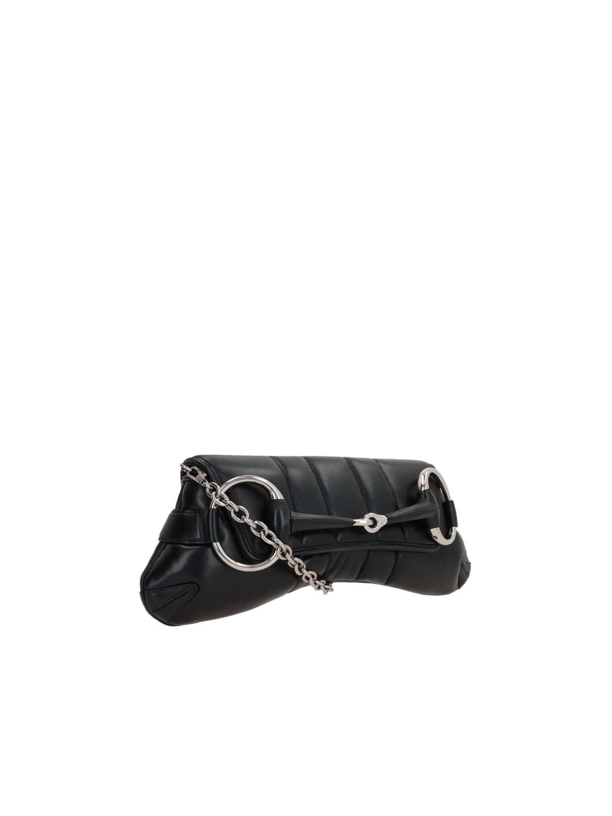 Quilted Nappa Horsebit Chain Small Shoulder Bag-GUCCI-JOHN JULIA