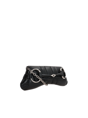 Quilted Nappa Horsebit Chain Small Shoulder Bag-GUCCI-JOHN JULIA