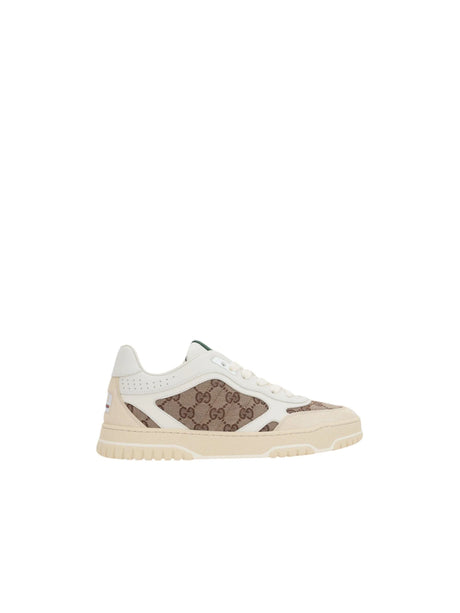 Re-Web Mixed Material Sneakers-GUCCI-JOHN JULIA