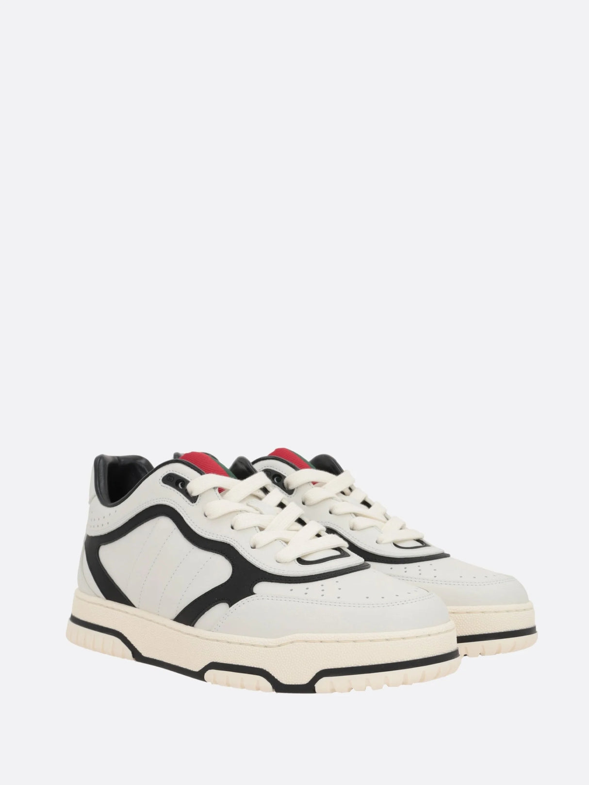 Gucci Re-web Smooth Leather Sneakers-GUCCI-JOHN JULIA