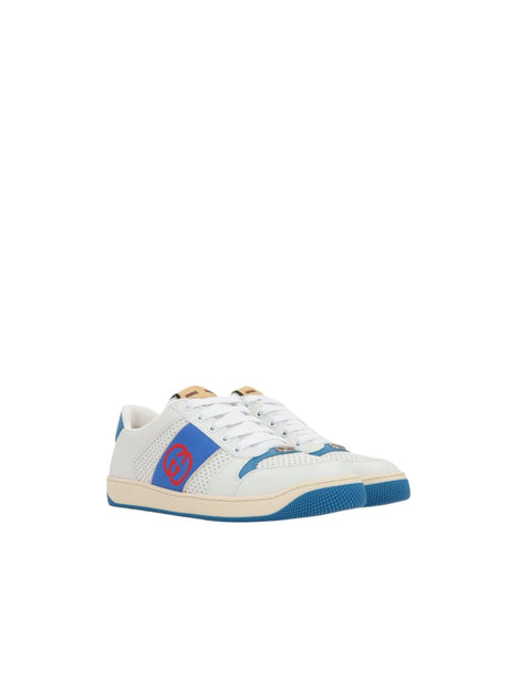 Screener Smooth Leather Sneakers-GUCCI-JOHN JULIA