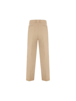 "Sil Vous Plait" Wide-leg Cotton Pants-GUCCI-JOHN JULIA