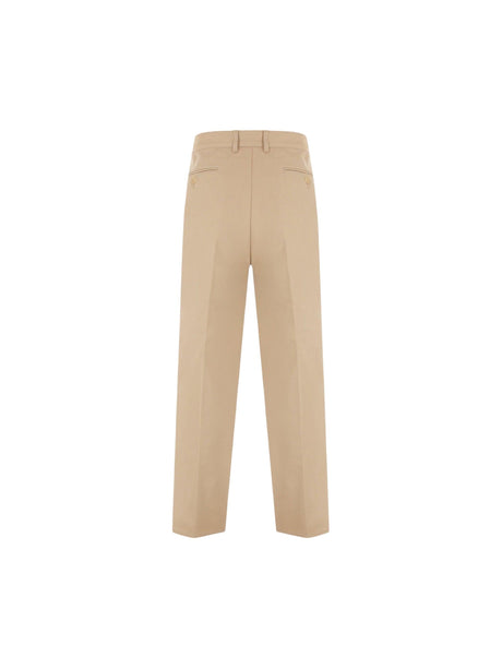 "Sil Vous Plait" Wide-leg Cotton Pants-GUCCI-JOHN JULIA