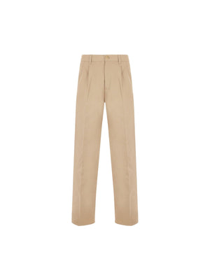 "Sil Vous Plait" Wide-leg Cotton Pants-GUCCI-JOHN JULIA