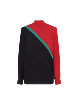 GUCCI-Silk Crepe De Chine Blouse-JOHN JULIA