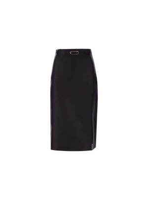 Silk Duchesse Pencil Skirt-GUCCI-JOHN JULIA