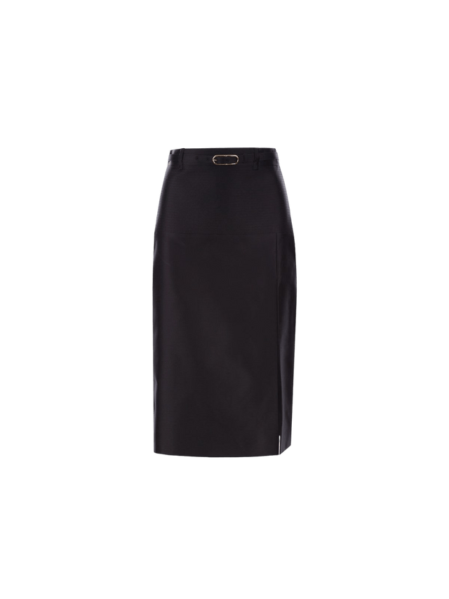 Silk Duchesse Pencil Skirt-GUCCI-JOHN JULIA