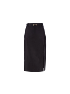 Silk Duchesse Pencil Skirt-GUCCI-JOHN JULIA