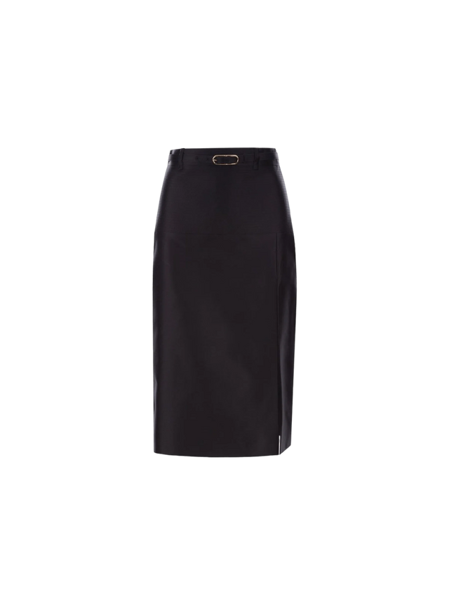 Silk Duchesse Pencil Skirt-GUCCI-JOHN JULIA