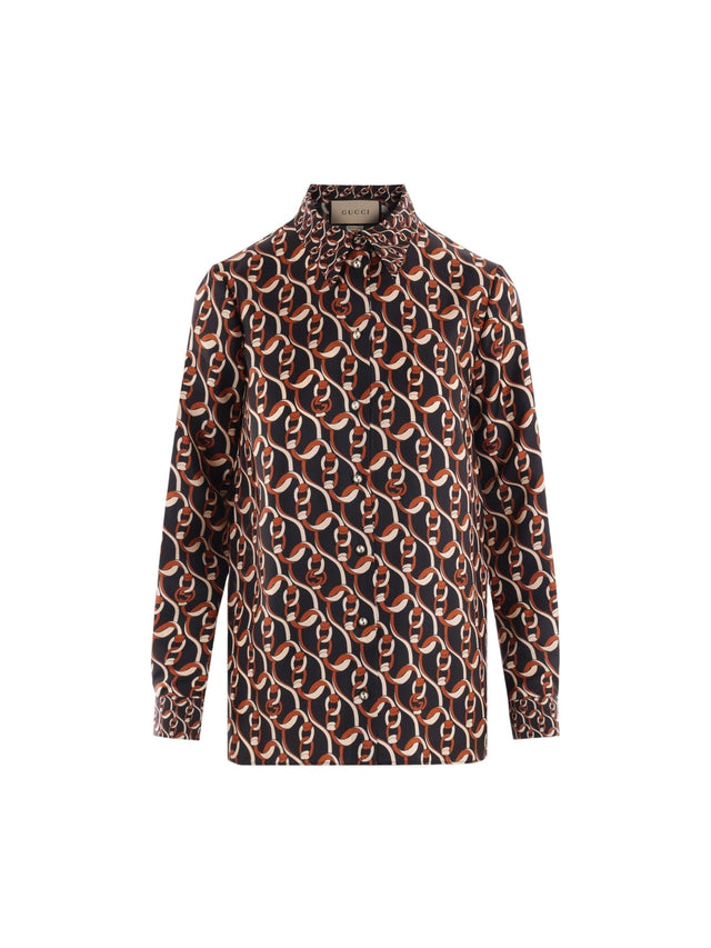 Silk Twill Shirt-GUCCI-JOHN JULIA