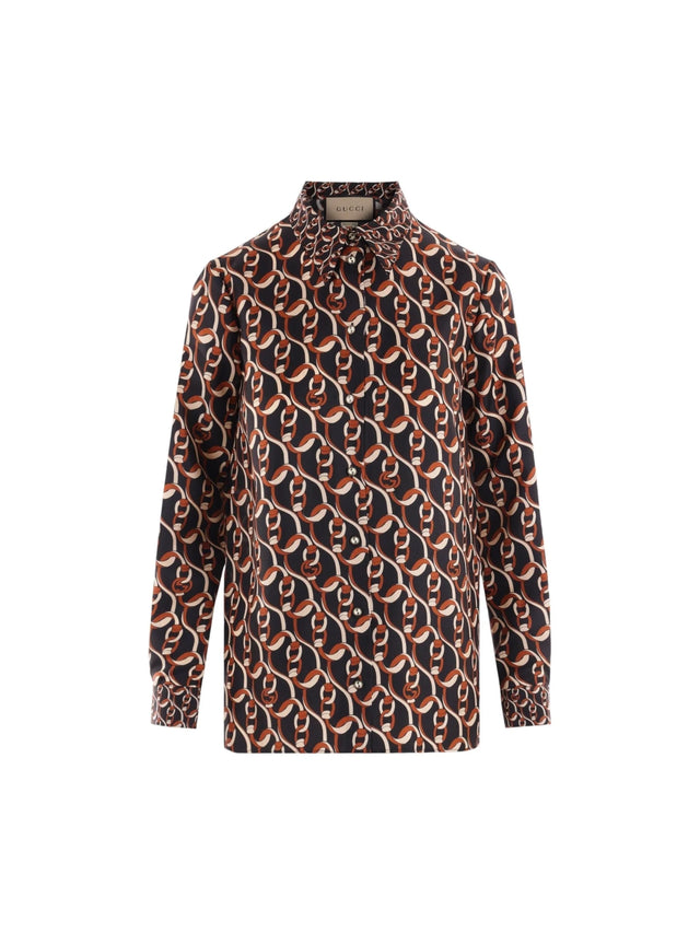 Silk Twill Shirt-GUCCI-JOHN JULIA