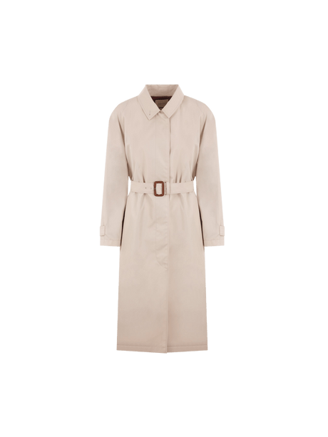 Single-breasted Gabardine Trench Coat-GUCCI-JOHN JULIA