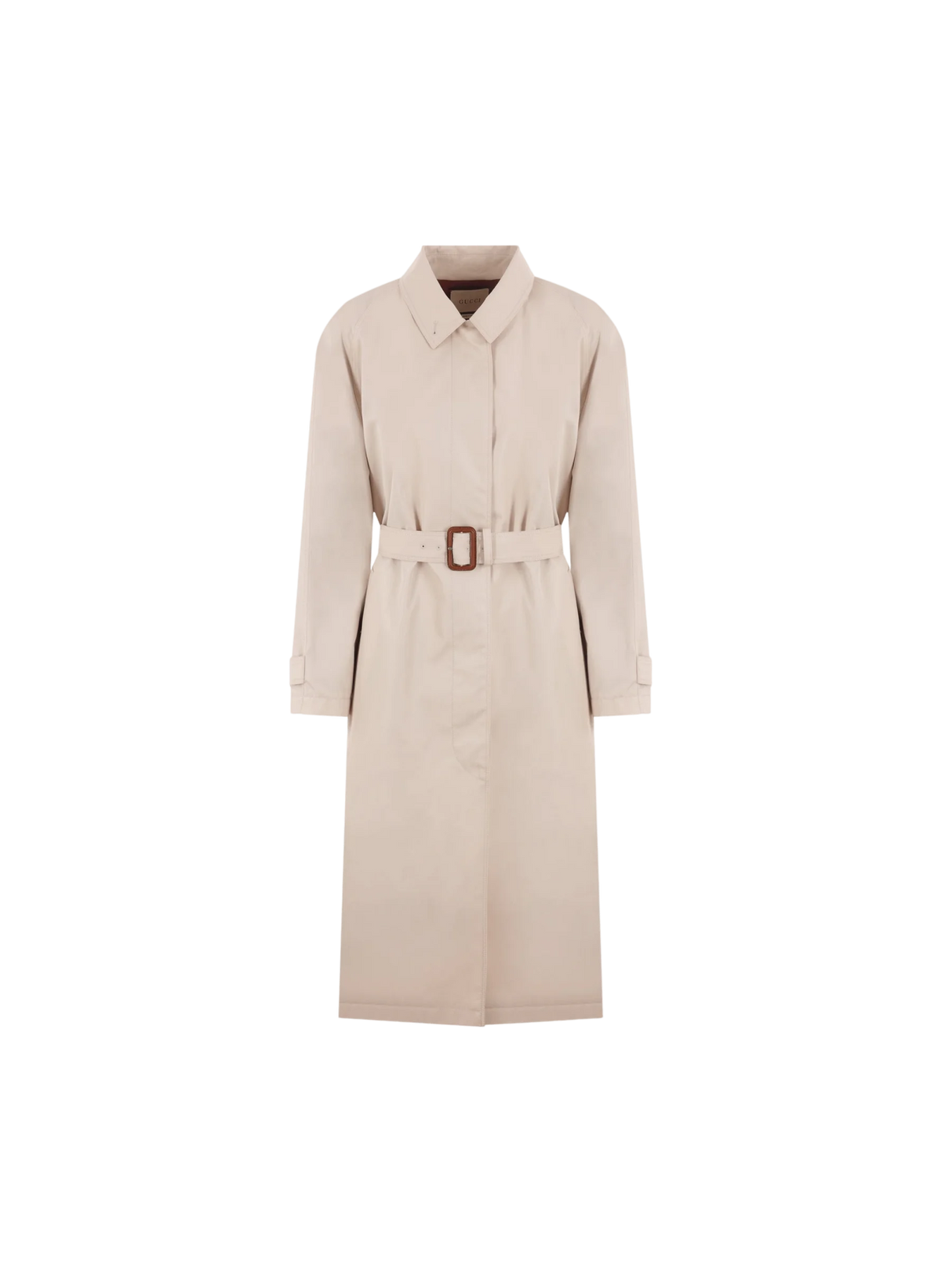 Single-breasted Gabardine Trench Coat-GUCCI-JOHN JULIA