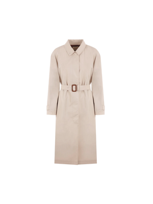 Single-breasted Gabardine Trench Coat-GUCCI-JOHN JULIA